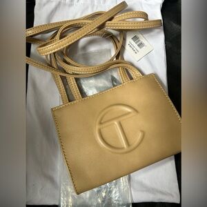 BRAND NEW Telfar Small Cream Shopping Bag